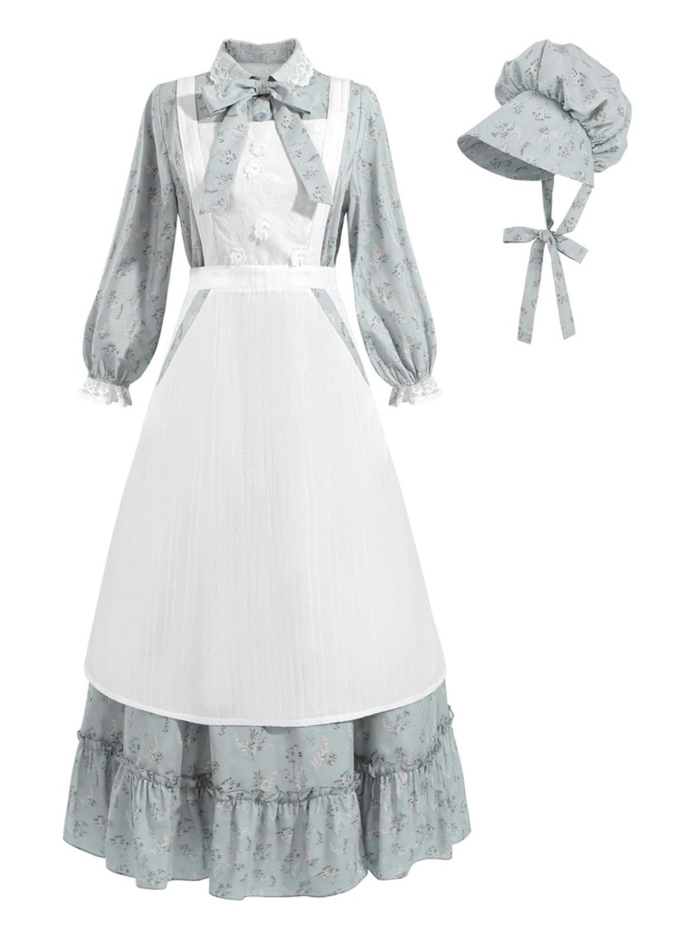 NWOT Pioneer Dress Prairie Colonial Costume Dress 1800s American Pioneer Prairie - Picture 2 of 12